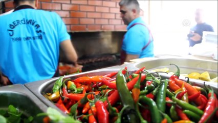 Gastronomi şehrinde 'Acılı Ciğer Yeme Yarışması' - HATAY