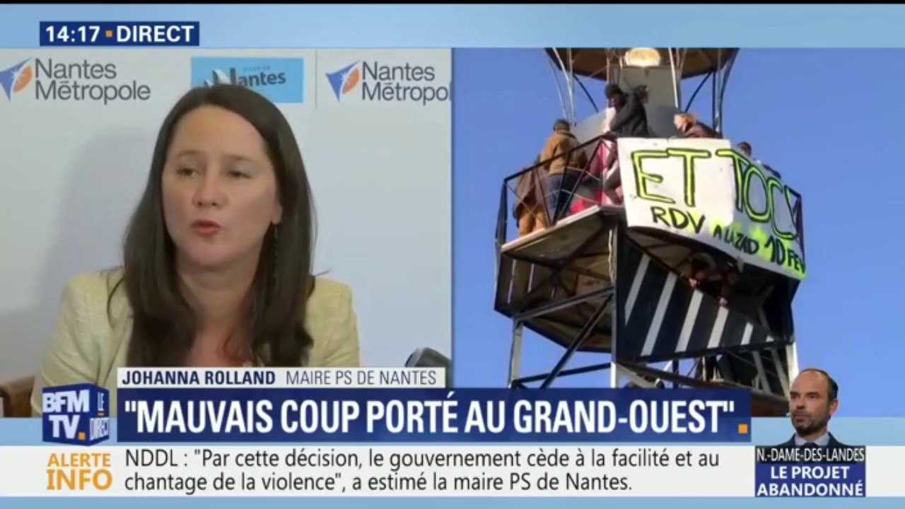 NDDL: "Demain, 67.000 personnes resteront exposées aux nuisances sonores", déplore la maire de Nantes