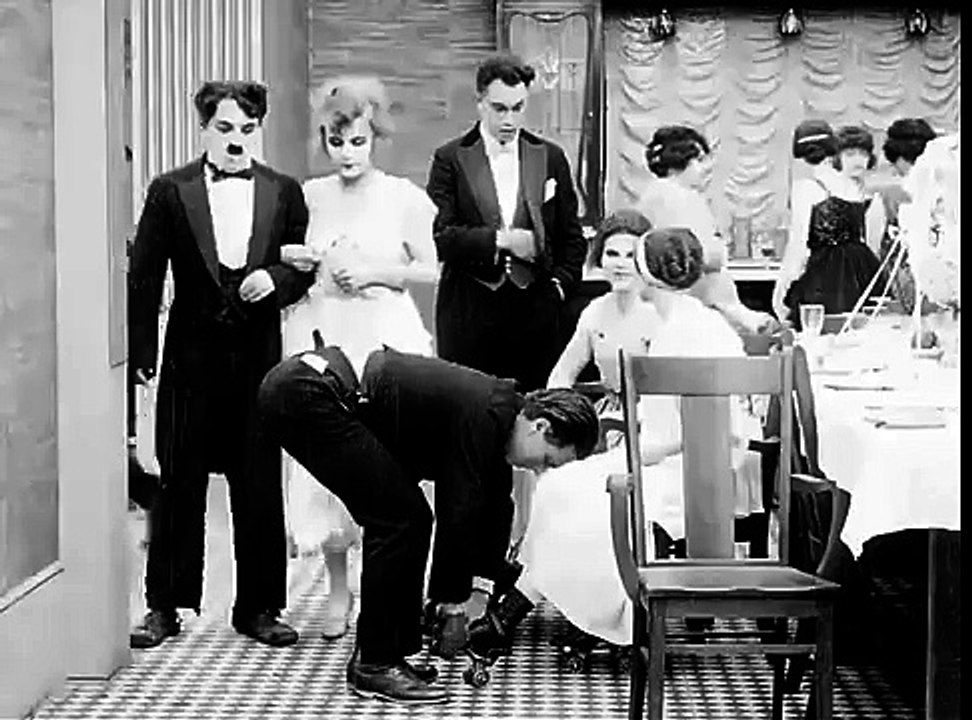 CHARLIE CHAPLIN Skating Scene charlie chaplin skating scene