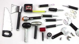 How to Make Miniature Tools & Tool Box - 10 Easy DIY Miniature Doll Crafts