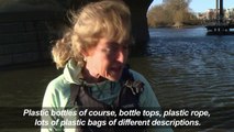 Thames paddle-boarders try to turn the tide on plastic