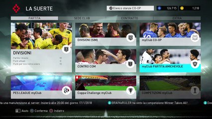 PRO EVOLUTION SOCCER 2018 Coop tutorial pesteam