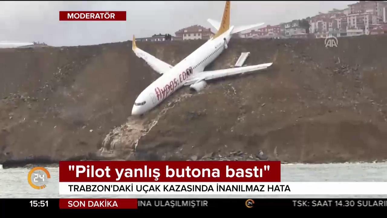 "Pilot yanlış butona bastı"