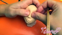 tutorial viso - sculpting face sugar paste pasta di zucchero fondant cake topper