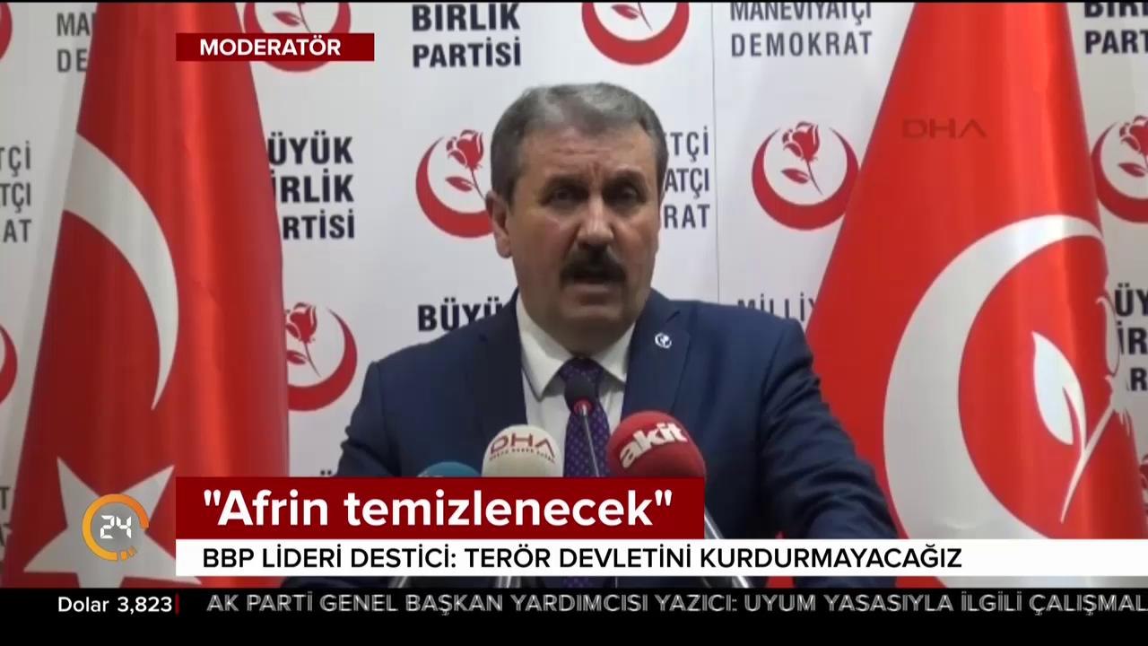 Afrin temizlenecek
