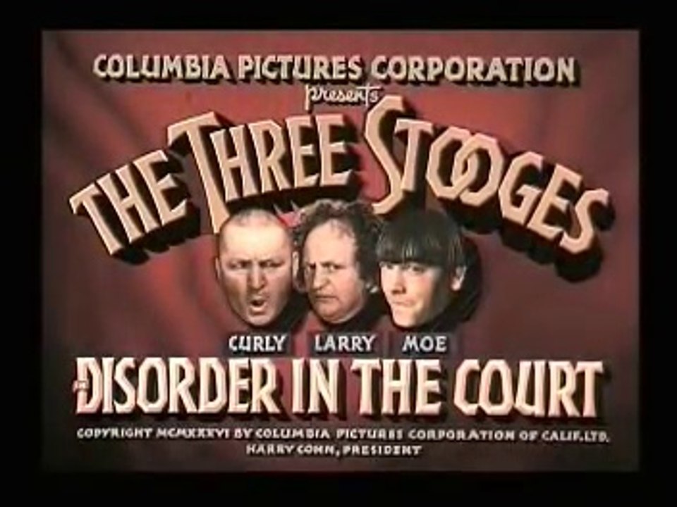 The Three Stooges - Disorder in the Court (1936) (Colorized)