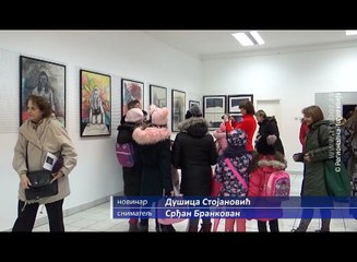 Otvorena izlagačka sezona u majdanpečkoj Galeriji, 17. januar 2018. (RTV Bor)