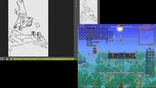 Speed Draw with Terraria Gameplay