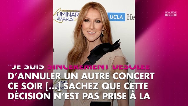 Céline Dion malade : La chanteuse annule encore des concerts !