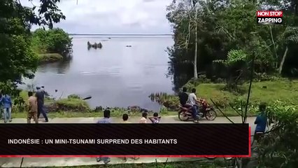 Indonésie : Un mini-tsunami surprend des habitants (Vidéo)