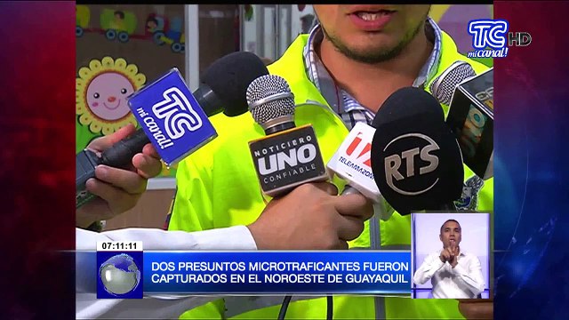Dos presuntos microtraficantes fueron capturados en el noroeste de Guayaquil