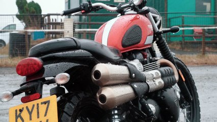 Carl Fogarty returns to Speedway on Triumph Street Scrambler
