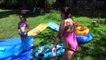 Toy Freaks - Freak Family Vlogs - Bad Baby Giant Slip N Slide Party  Fails Victoria Annabelle Freak Daddy