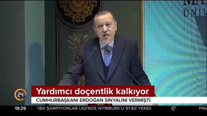 Yardımcı doçentlik kalkıyor