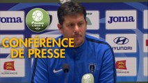 Conférence de presse Havre AC - Paris FC (1-1) : Oswald TANCHOT (HAC) - Fabien MERCADAL (PFC) - 2017/2018