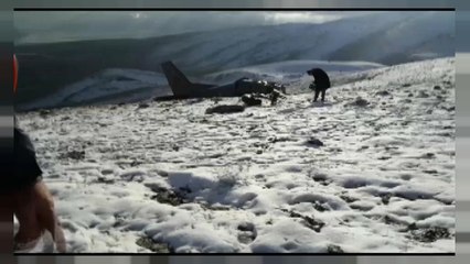 Turkish military plane crashes into hillside