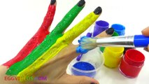 Xylophone Finger Family Song Nursery Rhymes Learn Colors Body Paint Play Doh Surprise EggVideos.com