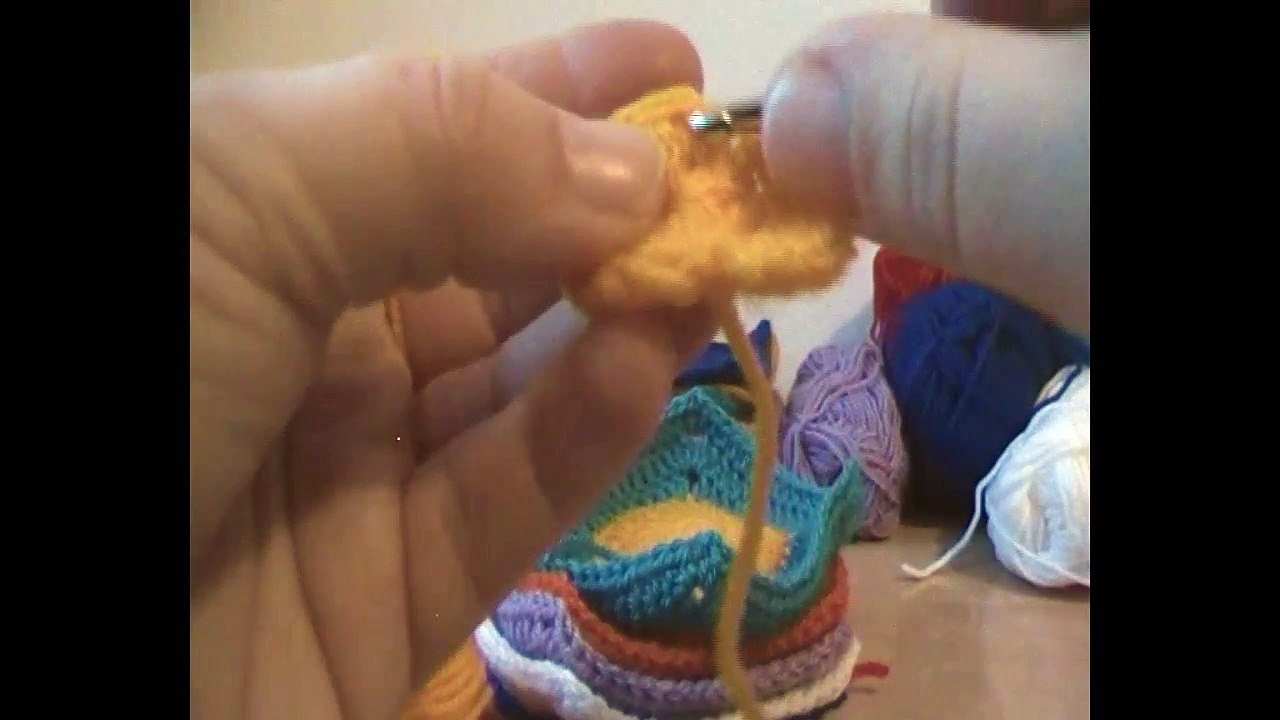 CAL Bunte Baby Decke ,4 Granny Muster