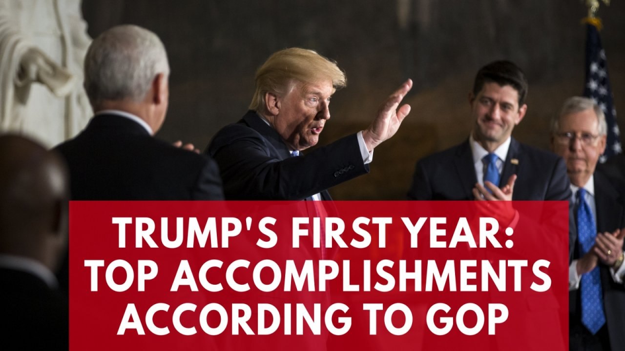 Donald Trump's top accomplishments in his first year as president ...