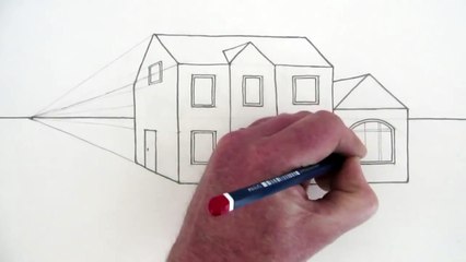 How to Draw a House in One-Point Perspective