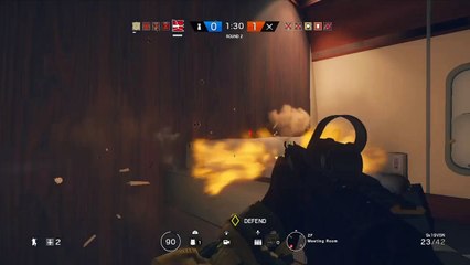 Rainbow six siege: wallbang headshot   360 in same round