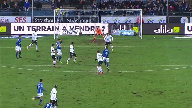 Jean-Eudes Aholou Goal HD - Strasbourg	1-0	Dijon 20.01.2018