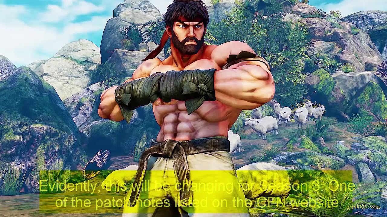 Ryu's crouching medium kick is having its range extended in Street Fighter 5: Arcade Edition