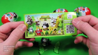 5 Kinder Surprise Kung fu Panda 3 Surprise Eggs Toys Chocolate eggs Кунг Фу Панда 3 Киндер Сюрприз