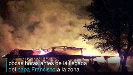 Temuco recibió al papa en clima de tensión por atentados