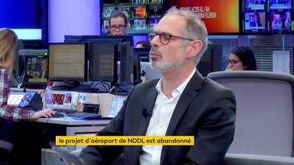 Le porte-parole d'EELV Julien Bayou est "agréablement surpris" de l'abandon du projet d'aéroport à Notre-Dame-des-Landes