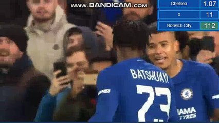 Michy Batshuayi Goal HD - Chelsea 1-0 Norwich City 17.01.2018