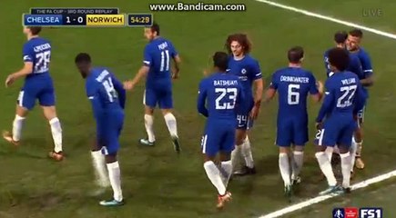 Michy Batshuayi Goal HD - Chelsea 1-0 Norwich City 17.01.2018