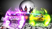Haunted House Monster Trucks Children - Scary Taxi Trucks For Kids - Police Cars Cartoons Videos