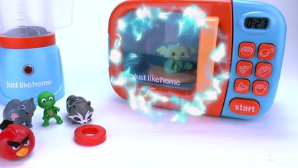 Learn Letters and Animals Names for Toddlers Microwave Toy Surprise Learning Lion Guard Angry Bird