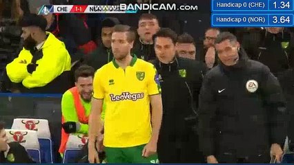 Alvaro Morata RED CARD HD - Chelsea 1-1 Norwich City 17.01.2018
