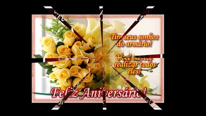 Feliz aniversário amiga do facebook