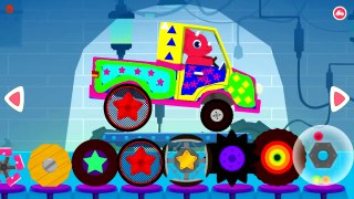 Car Driving for Kids Truck Driver Enjoy Coloring-Driving Truck-Cars With Mini Dinosaur Cartoon Game