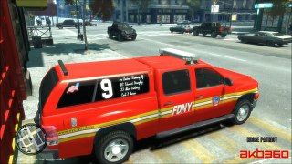 FDNY Battalion 9 Responding to Smoke on the 5th Floor GTA IV