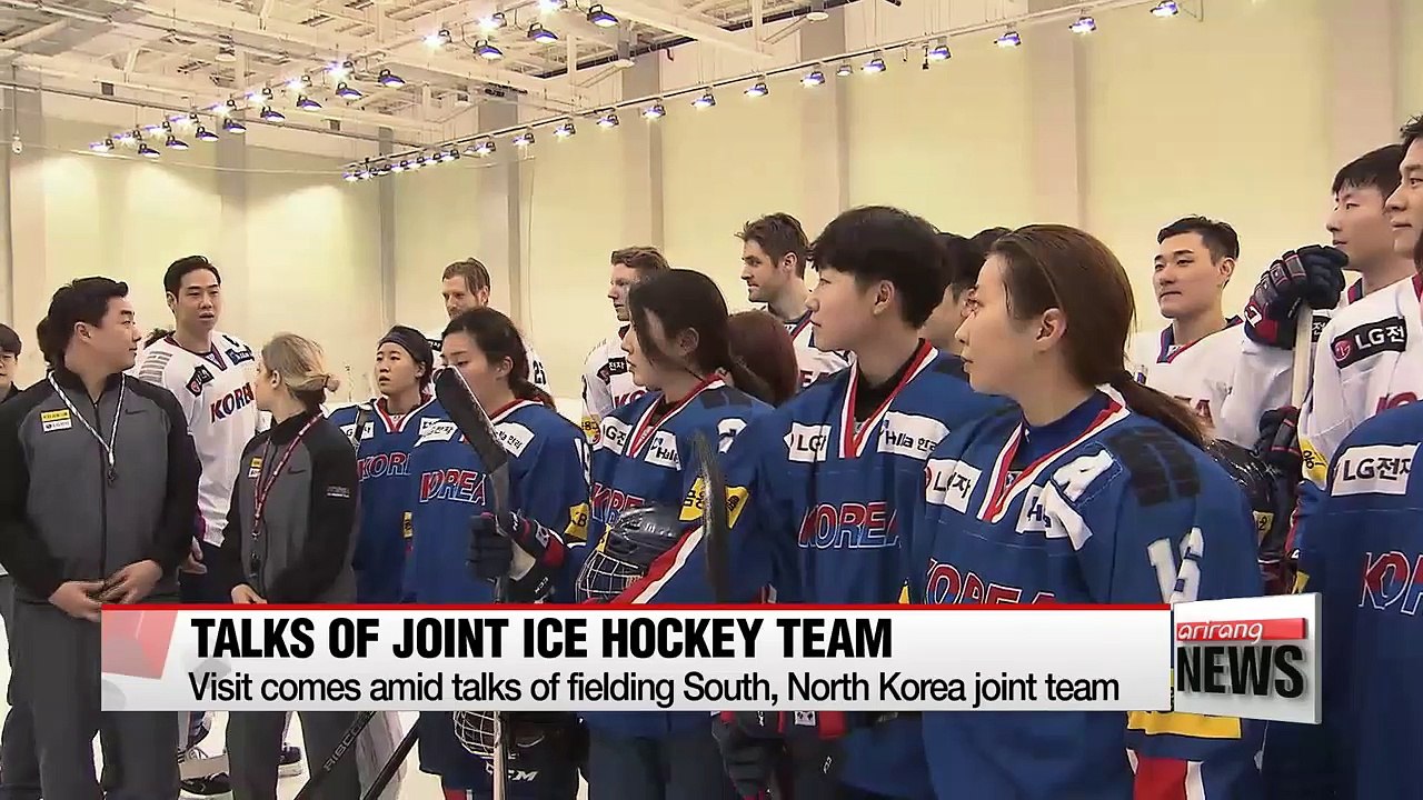 President Moon visits Olympic squad "Great chance for improving inter-Korean ties"