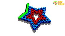 ♥ ⚽  Learn Colors with a lot of Soccer Balls and 3D Heart