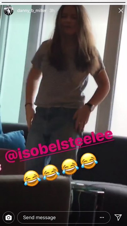 Danny miller on he instagram with Isobel Steele...