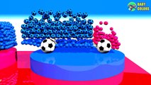 Learn Colors With 3d Truck Cars shape and Soccer Balls For Kids Toddlers Babies-aR2ckqxciiY