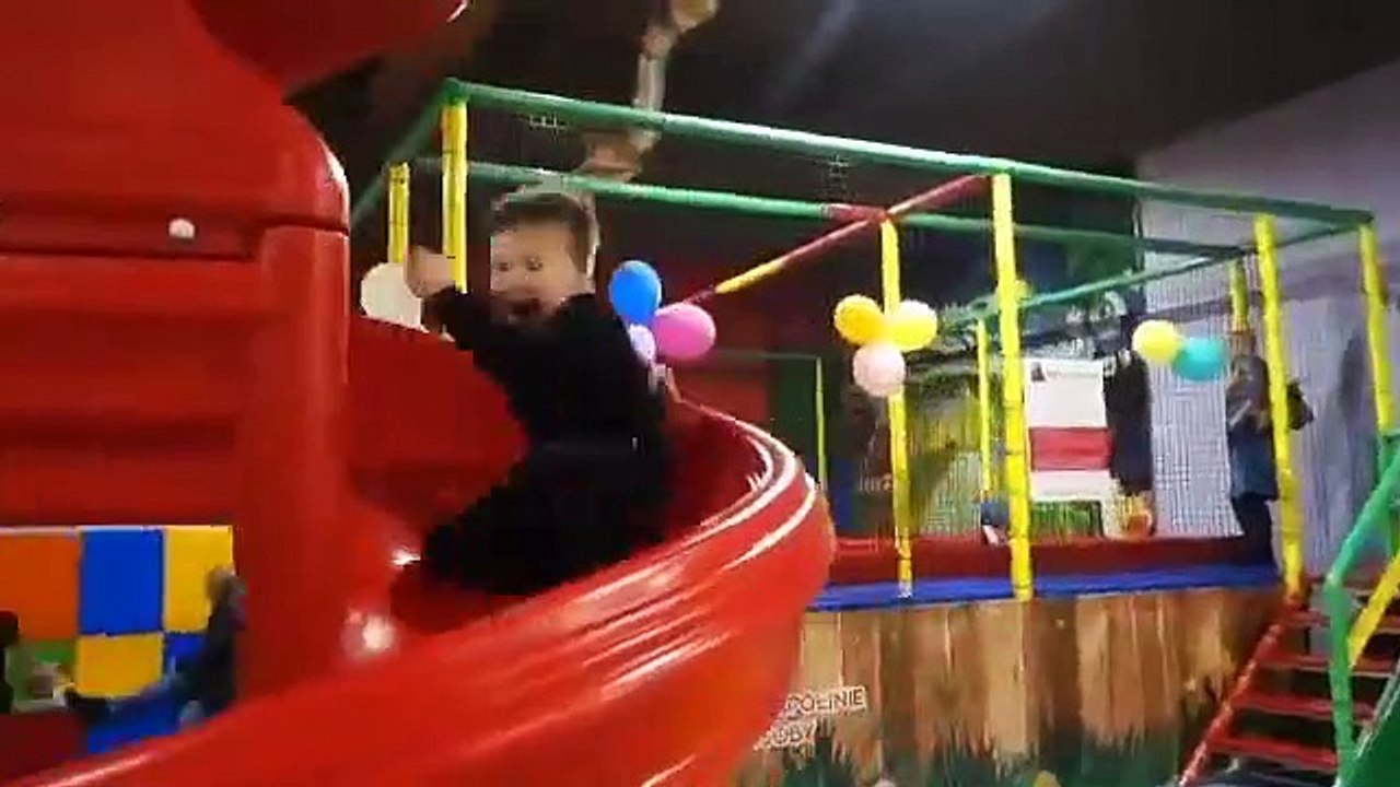 Indoor Playground Family Fun Play Area for kids playing with toys balls  & Baby p