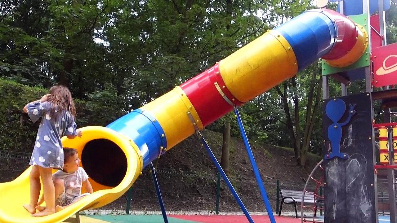 Playground Fun for Children - Kids fun Family Park with Slides Twis