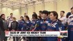 President Moon visits Olympic squad 
