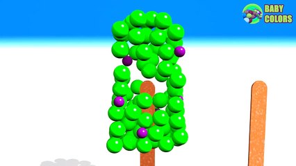 Learn Colors With Magic 3D Ice Cream M&M Balls For Kids Children Babies-WGb8XcYuLLA