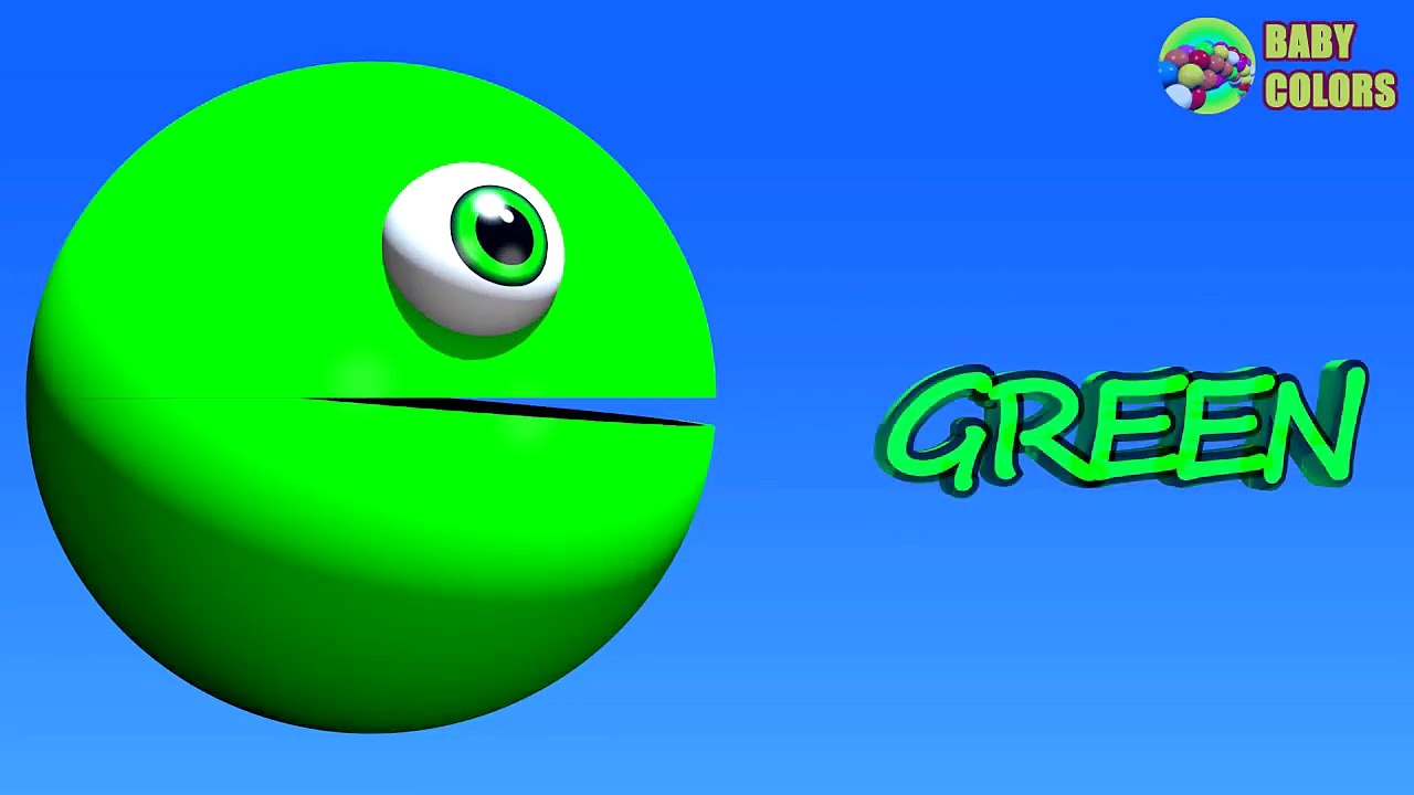 Learn COLORS With 3D ICE CREAM And PACMAN For Kids Babies Toddlers-RWiRc7L9XPY