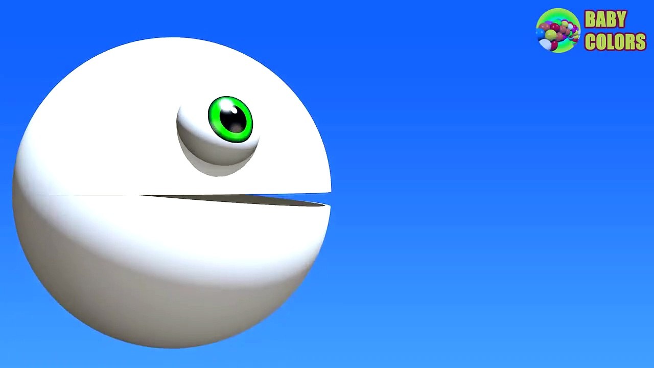 Learn COLORS With 3D ICE CREAM And PACMAN For Kids Babies Toddlers-RWiRc7L9XPY