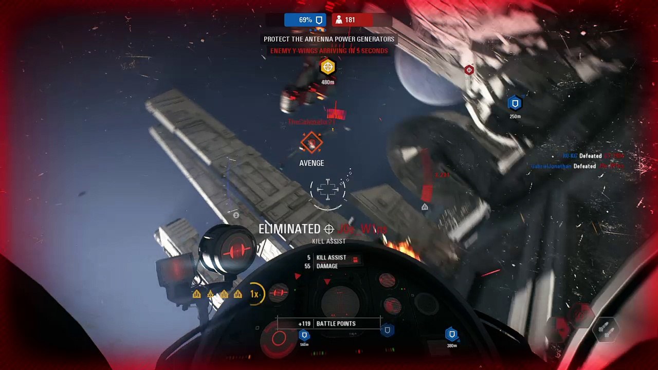 Blind shot kill, enemy ssved by lag