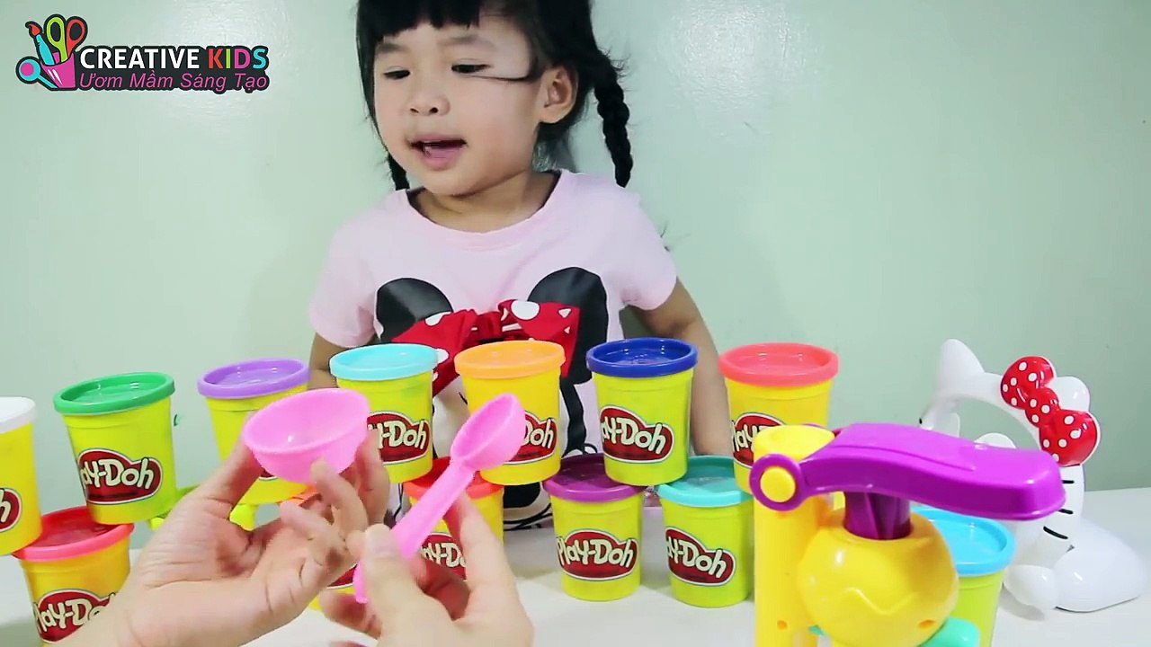 Làm kem làm bánh bằng đất sét Playdoh - Đồ chơi...
